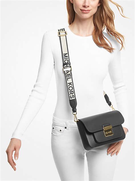 michael michael kors sloan clear satchel|Sloan Leather and Logo Satchel .